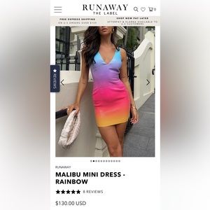 Runaway the label- Rainbow sequin dress